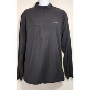 TravisMathew 1/4 Zip Pullover Jacket Black XL Stretch Golf Casual